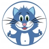 Детская студия развития Синий Кот Логотип(logo)