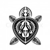 Тату салон Тортуга Логотип(logo)