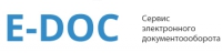 Логотип компании E-DOC - сервис электронного документооборота