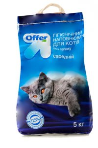 Наполнитель гигиенический Для котов ТМ Offer Логотип(logo)
