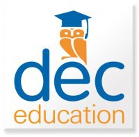 Логотип компании DEC education образовательное агентство