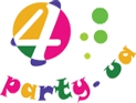 Логотип компании 4party.ua товары для праздника