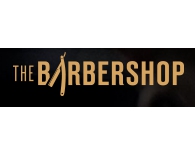 Логотип компании TheBarbershop мужские стрижки и бороды