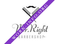 Логотип компании Barbershop Mr. Right