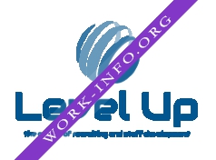Логотип компании Level Up, центр подбора и развития персонала