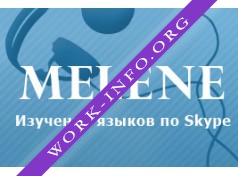 Логотип компании Онлайн школа иностранных языков по скайпу Melene